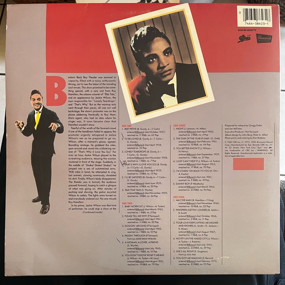 Jackie Wilson– The Jackie Wilson Story (Funk/Soul/Pop) - Picture 3 of 8